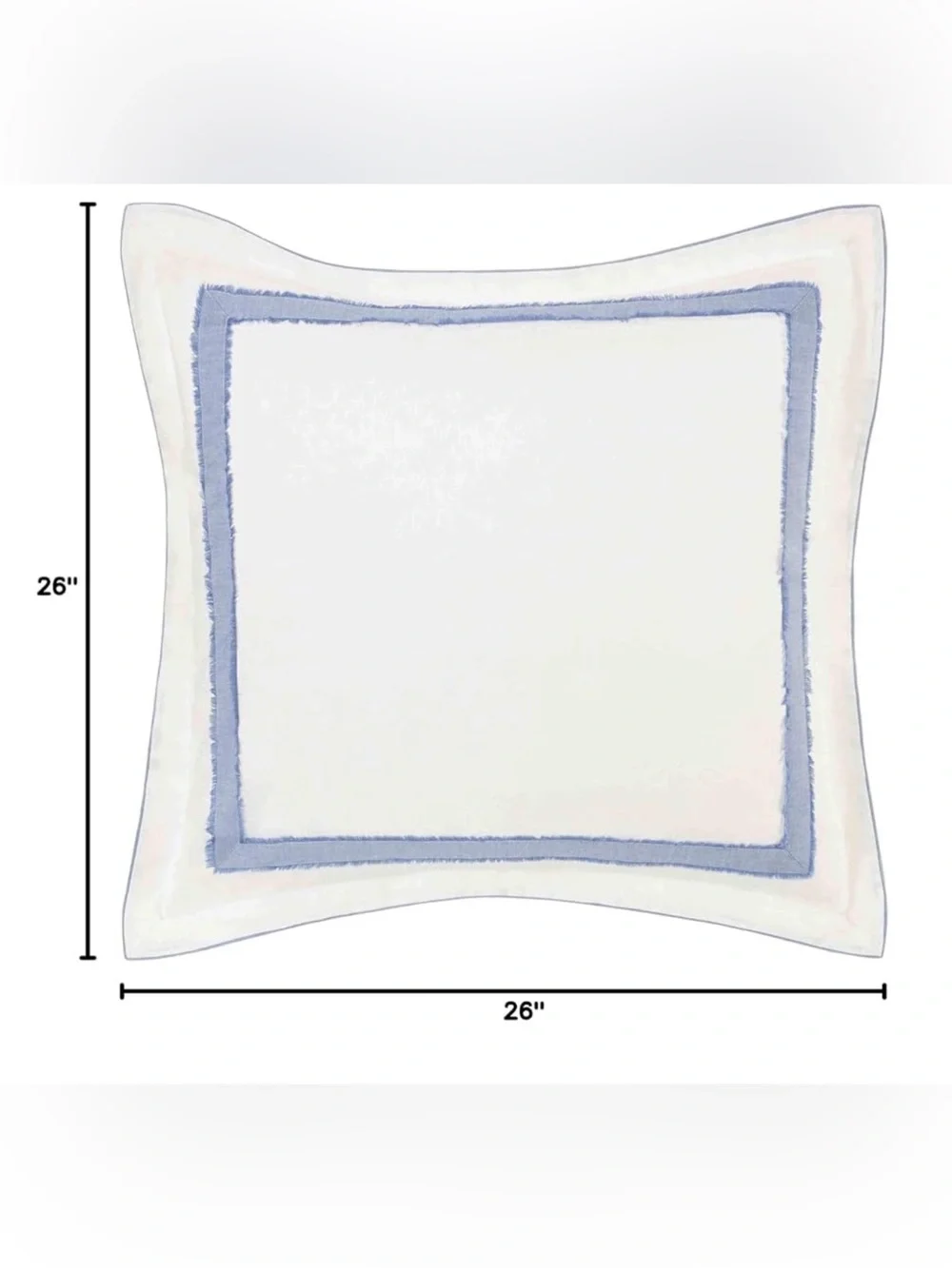 Laura Ashley Mila White And Blue European Pillow Sham
